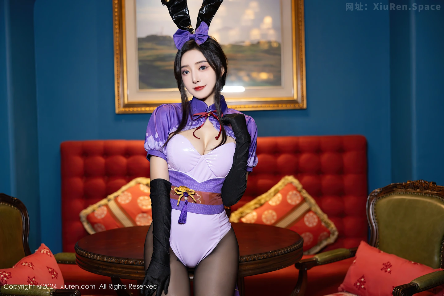 图片[3]-[XiuRen秀人网]VOL.8562 女神王馨瑶yanni性感紫色内衣配超薄黑丝秀完美身材迷人诱惑写真81P-秀人网官方网站